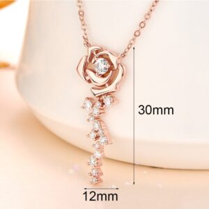 Rose-shaped-multi-moissanite-sterling-silver-chain-necklace-size.jpg