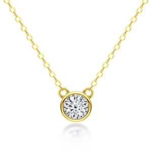 Gold-Plated-Moissanite-Bezel-Setting-Solitaire-Pendant-Necklace.jpg