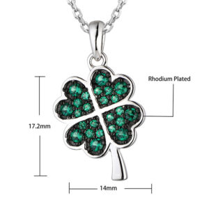 Silver-Green-Cubic-Zirconia-Clover-Necklace-Size.jpg