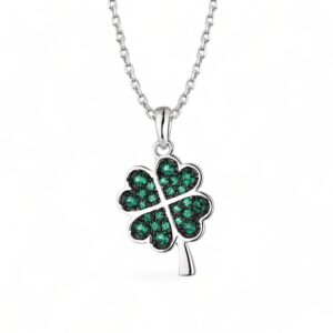Silver-Green-Cubic-Zirconia-Clover-Necklace.jpg