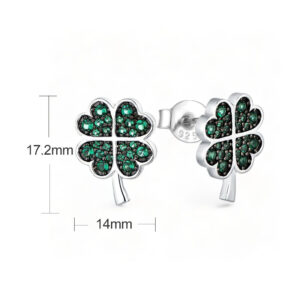 14mm-Silver-Green-Cubic-Zirconia-Clover-Earrings.jpg